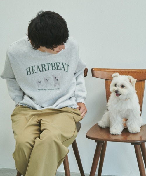 unclip（アンクリップ）の「ダメージルーズスウェット（スウェット・レディース・アイボリー/グレー・FREE）」の6枚目の写真