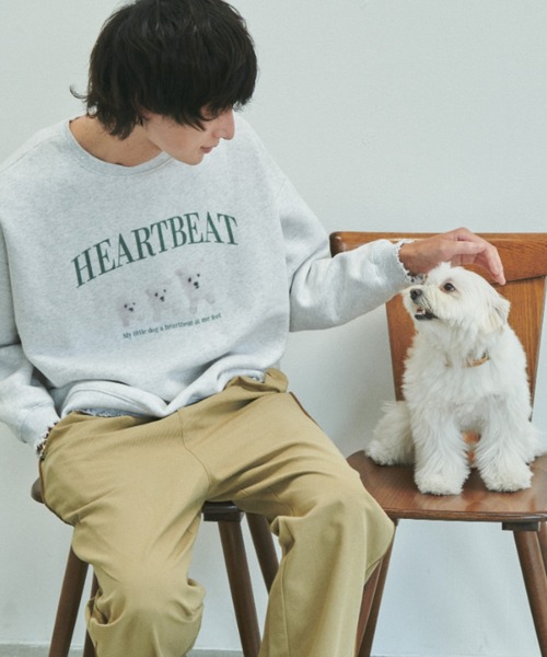 unclip（アンクリップ）の「ダメージルーズスウェット（スウェット・レディース・アイボリー/グレー・FREE）」の7枚目の写真