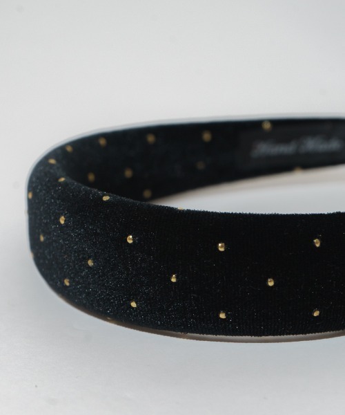 flower(フラワー)の「タイニードットカチューシャ(カチューシャ・レディース・アイボリー/ブラック・FREE)」の5枚目の写真