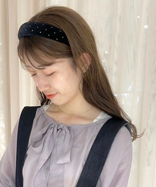 flower(フラワー)の「タイニードットカチューシャ(カチューシャ・レディース・アイボリー/ブラック・FREE)」の21枚目の写真