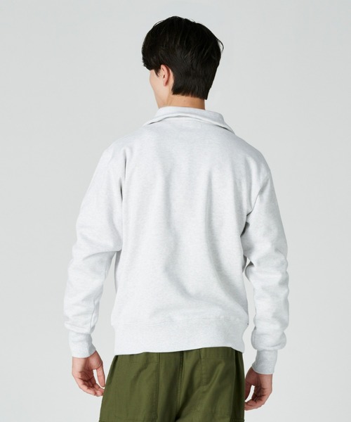 BACK NUMBER（バックナンバー）の「【BACK NUMBER】ＴＯＵＧＨ＆ＲＯＵＧＨヘビー裏毛ハーフＺＩＰ（スウェット・メンズ・ライトグレー/ブラック・M/XL/L/S）」の5枚目の写真