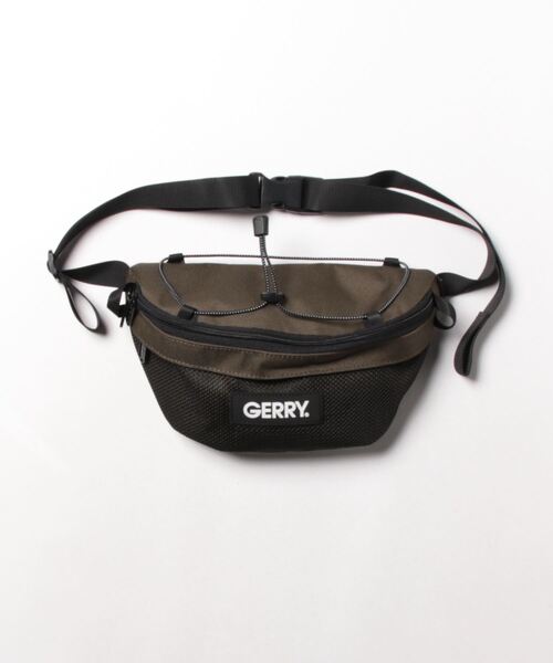 GERRY(ジェリー)の「GERRY / ドローコードウエスト / R1760(ボディバッグ/ウエストポーチ・レディース・カーキ/ブラック・ONESIZE)」の1枚目の写真
