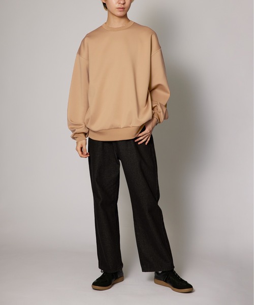 ESSENTIALS スウェットセット ブラウン セール】【SETUP7】ESSENTIALS Super smooth cardboard sweater