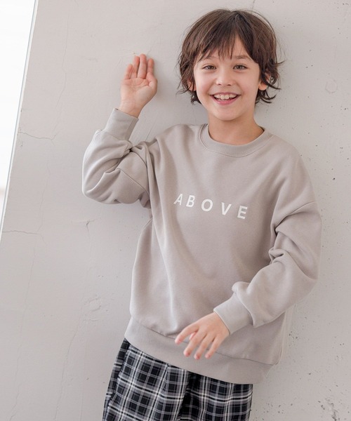 GLOBAL WORK(グローバルワーク)の「プリントクルースウェット/907698(スウェット・キッズ・グレー系その他/チャコール/ベージュ/グリーン/グレー系その他2/ブラウン系その他2/ブラック/グレー系その他3/ライトグレー・100cm/110cm/120cm/140cm/160cm/130cm/150cm)」の8枚目の写真