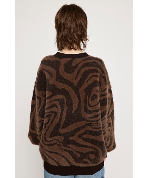 SLY(スライ)の「MINKY JQ PATTERN TOPS ミンキー ジャガード パターン トップス(ニット/セーター・レディース・ブラウン系その他2/ブルー系その他/ブラック系その他2・FREE)」の16枚目の写真