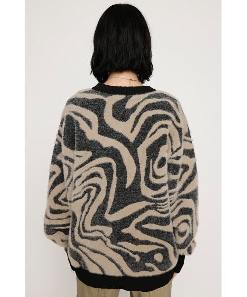 SLY(スライ)の「MINKY JQ PATTERN TOPS ミンキー ジャガード パターン トップス(ニット/セーター・レディース・ブラウン系その他2/ブルー系その他/ブラック系その他2・FREE)」の8枚目の写真