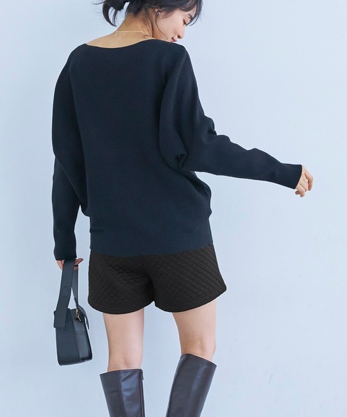 coca（coca）（コカ）の「キルティングショートパンツ（その他パンツ・レディース・ブラック・M/L）」の4枚目の写真