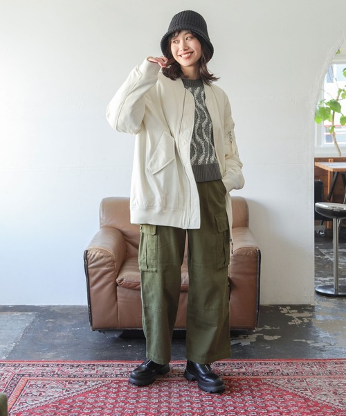 niko and...（ニコアンド）の「オリジナルニットバケットハット（ハット・レディース・ベージュ/ブラック・FREE）」の16枚目の写真