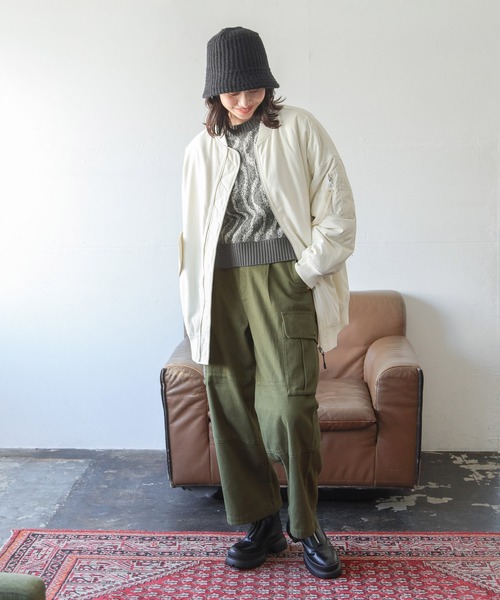 niko and...（ニコアンド）の「オリジナルニットバケットハット（ハット・レディース・ベージュ/ブラック・FREE）」の17枚目の写真