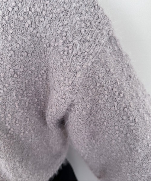 EPIMI E'PIMMY(エピミエピミー)の「【ハンドウォッシャブル】2WAYスラブフェザーカーディガン(カーディガン/ボレロ・レディース・ブラック/グレー/ブルー/オフホワイト・MEDIUM)」の5枚目の写真