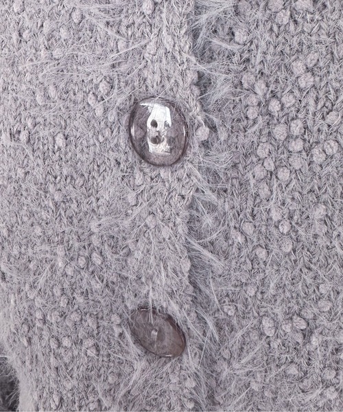 EPIMI E'PIMMY(エピミエピミー)の「【ハンドウォッシャブル】2WAYスラブフェザーカーディガン(カーディガン/ボレロ・レディース・ブラック/グレー/ブルー/オフホワイト・MEDIUM)」の7枚目の写真