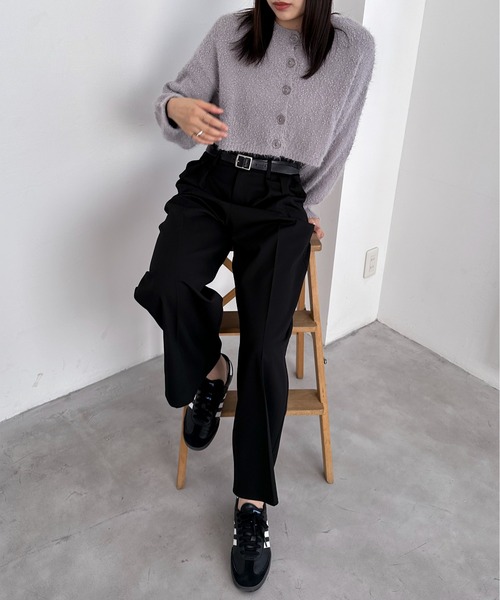 EPIMI E'PIMMY(エピミエピミー)の「【ハンドウォッシャブル】2WAYスラブフェザーカーディガン(カーディガン/ボレロ・レディース・ブラック/グレー/ブルー/オフホワイト・MEDIUM)」の15枚目の写真