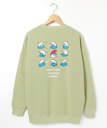 ALWAYS GOOD TIME（オルウェイズグッドタイム）の「【THE SMURFS/スマーフ】裏起毛BIGトレーナー（スウェット・レディース）」