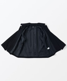 無印良品MUJI 再生ウール混コート　ダークネイビー Mサイズ　未使用 無印良品（ムジルシリョウヒン）の「再生ウール混ショートコート