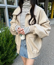 【低身長サイズあり】指開きタートルリブトップス