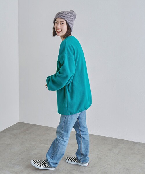 coen（コーエン）の「＜Parknik＞フリースクルーネックプルオーバースウェット（スウェット・メンズ・パープル/オフホワイト/ブラック/ケリーグリーン・S/M/L/XL）」の17枚目の写真