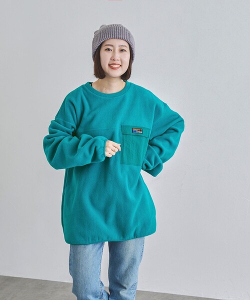 coen（コーエン）の「＜Parknik＞フリースクルーネックプルオーバースウェット（スウェット・メンズ・パープル/オフホワイト/ブラック/ケリーグリーン・S/M/L/XL）」の18枚目の写真