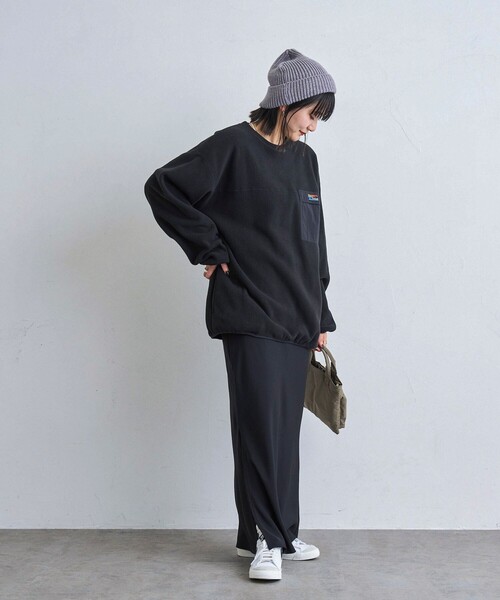 coen（コーエン）の「＜Parknik＞フリースクルーネックプルオーバースウェット（スウェット・メンズ・パープル/オフホワイト/ブラック/ケリーグリーン・S/M/L/XL）」の21枚目の写真