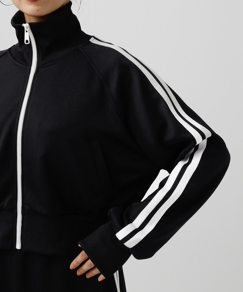 BAYFLOW（ベイフロー）の「ショートトラックジャケット（ブルゾン・レディース・ブラック/アイボリー/ボルドー・FREE）」の21枚目の写真