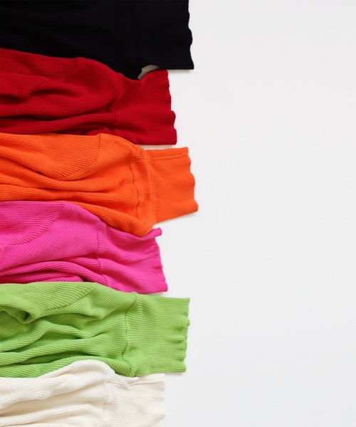 antiqua(アンティカ)の「綿100%タートルネックニット(ニット/セーター・キッズ・レッド/アイボリー/オレンジ/ライトグリーン/ピンク/ブラック・140/150/130/160)」の7枚目の写真