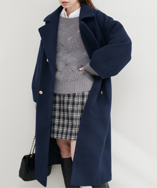 natural couture(ナチュラルクチュール)の「ふわふわ透かしニット(ニット/セーター・レディース・ピンク/ベージュ/アイボリー/サックスブルー/グレー・FREE)」の16枚目の写真