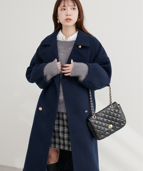 natural couture(ナチュラルクチュール)の「ふわふわ透かしニット(ニット/セーター・レディース・ピンク/ベージュ/アイボリー/サックスブルー/グレー・FREE)」の15枚目の写真