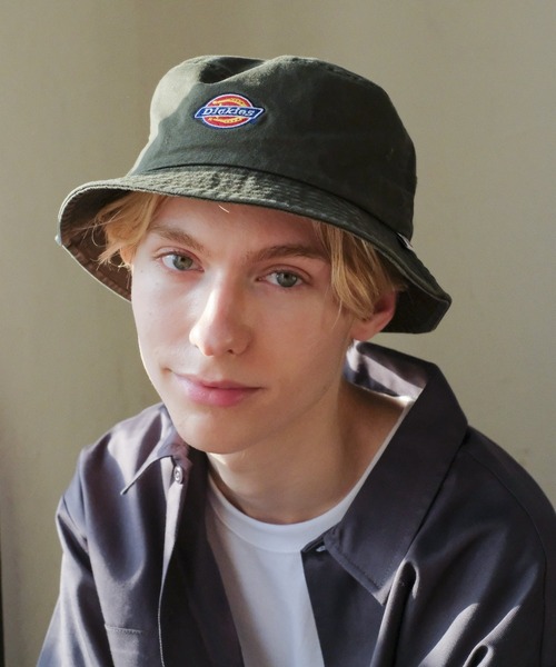 Dickies（ディッキーズ）の「【Dickies】EX ICON BUCKET HAT/カレッジロゴ/バケットハット/フリーサイズ/帽子/ディッキーズ（ハット・メンズ・レンガ/モスグリーン/サックスブルー/オフホワイト/ネイビー/ベージュ/ブラック・FREE）」の4枚目の写真