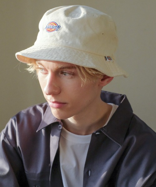 Dickies（ディッキーズ）の「【Dickies】EX ICON BUCKET HAT/カレッジロゴ/バケットハット/フリーサイズ/帽子/ディッキーズ（ハット・メンズ・レンガ/モスグリーン/サックスブルー/オフホワイト/ネイビー/ベージュ/ブラック・FREE）」の16枚目の写真