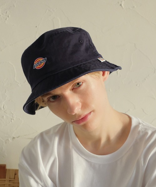 Dickies（ディッキーズ）の「【Dickies】EX ICON BUCKET HAT/カレッジロゴ/バケットハット/フリーサイズ/帽子/ディッキーズ（ハット・メンズ・レンガ/モスグリーン/サックスブルー/オフホワイト/ネイビー/ベージュ/ブラック・FREE）」の10枚目の写真