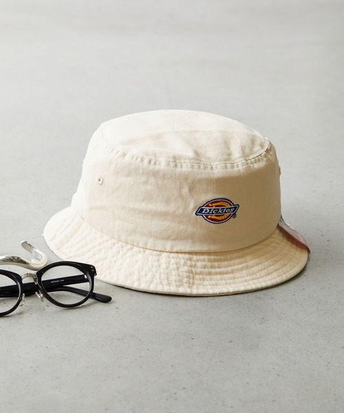Dickies（ディッキーズ）の「【Dickies】EX ICON BUCKET HAT/カレッジロゴ/バケットハット/フリーサイズ/帽子/ディッキーズ（ハット・メンズ・レンガ/モスグリーン/サックスブルー/オフホワイト/ネイビー/ベージュ/ブラック・FREE）」の21枚目の写真