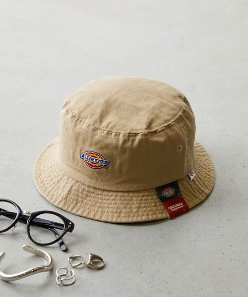 Dickies（ディッキーズ）の「【Dickies】EX ICON BUCKET HAT/カレッジロゴ/バケットハット/フリーサイズ/帽子/ディッキーズ（ハット・メンズ・レンガ/モスグリーン/サックスブルー/オフホワイト/ネイビー/ベージュ/ブラック・FREE）」の22枚目の写真