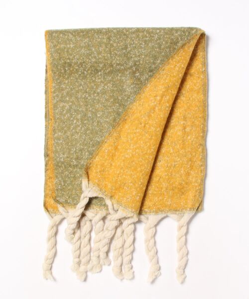 TONE SELECT GOODS（トーンセレクトグッズ）の「【urge select】バイカラー フリンジ ボリューム マフラー（マフラー・レディース・ブルー系/ブラウン系/ブルー系その他/グリーン系/グレー・FREE）」の22枚目の写真