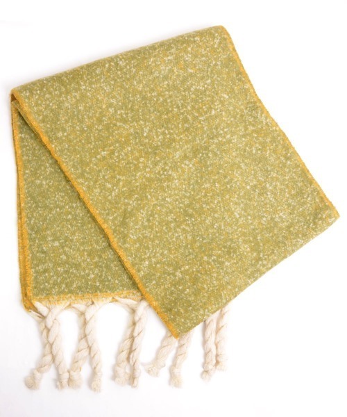 TONE SELECT GOODS（トーンセレクトグッズ）の「【urge select】バイカラー フリンジ ボリューム マフラー（マフラー・レディース・ブルー系/ブラウン系/ブルー系その他/グリーン系/グレー・FREE）」の12枚目の写真