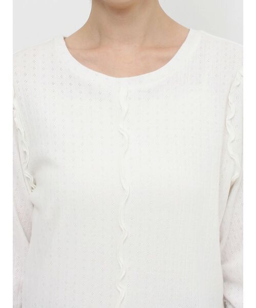 merry jenny（メリージェニー）の「メローアイレットカットtops（Tシャツ/カットソー・レディース・ライトブルー/オフホワイト/クリーム・FREE）」の16枚目の写真