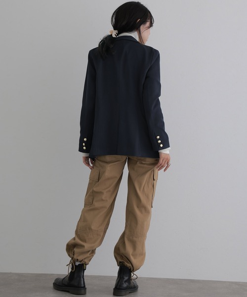 ElegChic(エレグシック)の「ダブルテーラード ジャケット (テーラードジャケット・レディース・ベージュ系その他/ブラウン/ネイビー・L/M)」の10枚目の写真