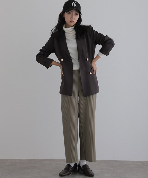 ElegChic(エレグシック)の「ダブルテーラード ジャケット (テーラードジャケット・レディース・ベージュ系その他/ブラウン/ネイビー・L/M)」の20枚目の写真