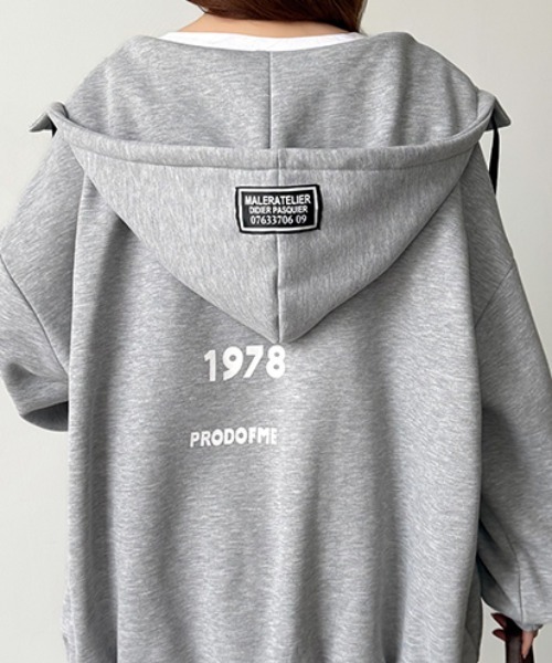 PATOU リボン バッグロゴ ジップアップパーカー 裏起毛 楽天市場】PATOU パトゥ バッグロゴプリントパーカー JE007 9995 999B