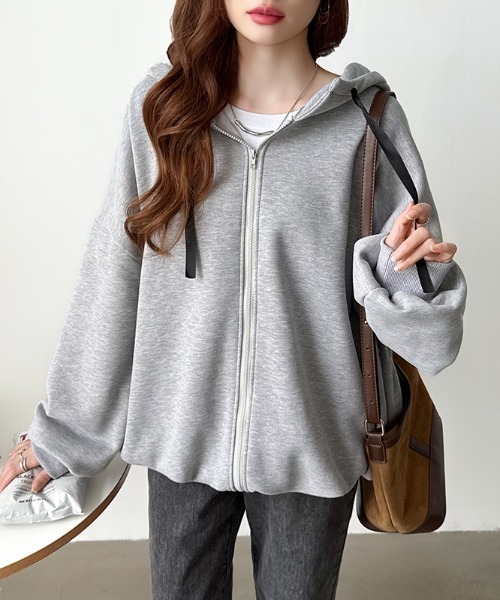 セール】【新色追加】裏起毛 バックロゴパーカー オーバーサイズ