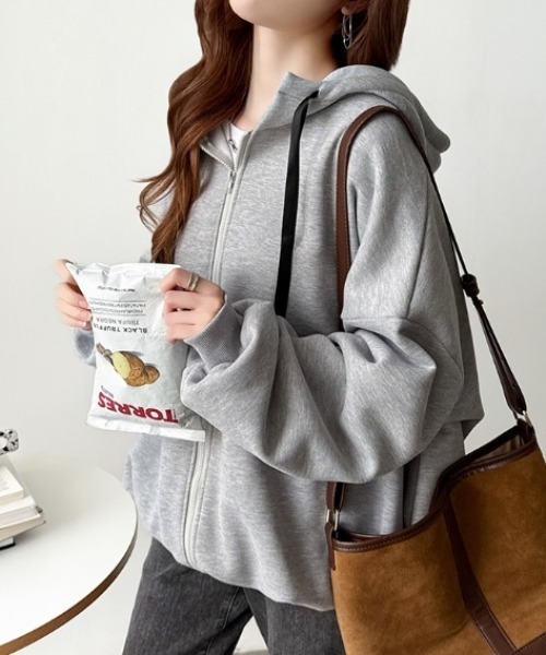 セール】【新色追加】裏起毛 バックロゴパーカー オーバーサイズ