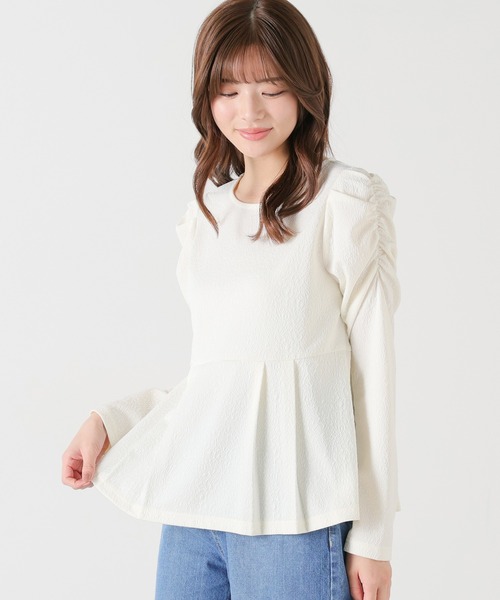 セール】ペプラムトップス（Tシャツ/カットソー）｜Honeys（ハニーズ