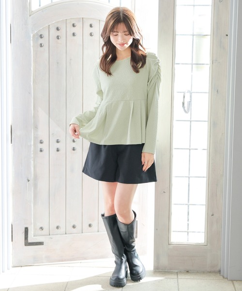 セール】ペプラムトップス（Tシャツ/カットソー）｜Honeys