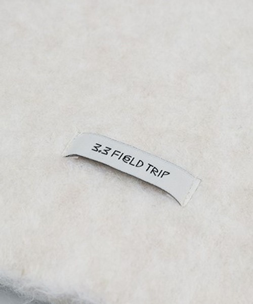 3.3 Field Trip （3.3フィールドトリップ）の「【UNISEX】3.3 Field Trip／ウール ミニマフラー　2995812（マフラー・レディース・アイボリー/ピンク・FREE）」の8枚目の写真