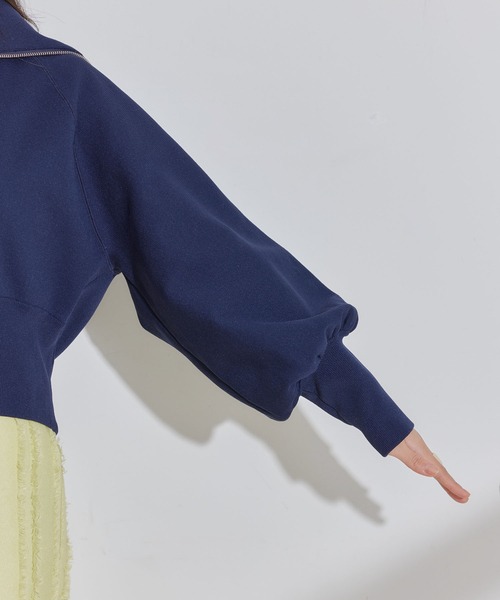 VIS（ビス）の「Wジップニットカーディガン（カーディガン/ボレロ・レディース・イエロー系その他/グレー系その他/ネイビー/ホワイト系その他5・FREE）」の10枚目の写真