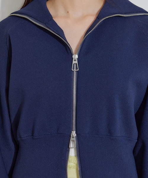 VIS（ビス）の「Wジップニットカーディガン（カーディガン/ボレロ・レディース・イエロー系その他/グレー系その他/ネイビー/ホワイト系その他5・FREE）」の13枚目の写真