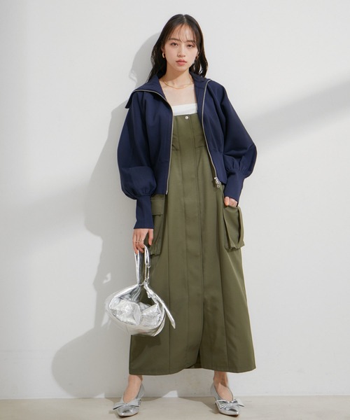 VIS（ビス）の「Wジップニットカーディガン（カーディガン/ボレロ・レディース・イエロー系その他/グレー系その他/ネイビー/ホワイト系その他5・FREE）」の17枚目の写真