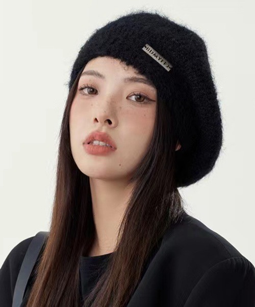 Miniministore（ミニミニストア）の「ニットベレー帽 起毛 レディース 秋冬（ハンチング/ベレー帽・レディース・カーキ/ベージュ/オフホワイト/グレー/ブラック/モカ・フリー）」の8枚目の写真