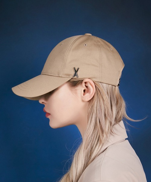 VARZAR(バザール)の「【 VARZAR / バザール 】Stud logo over fit ball cap(キャップ・メンズ・ホワイト/ブラック/ベージュ/ネイビー・FREE)」の4枚目の写真