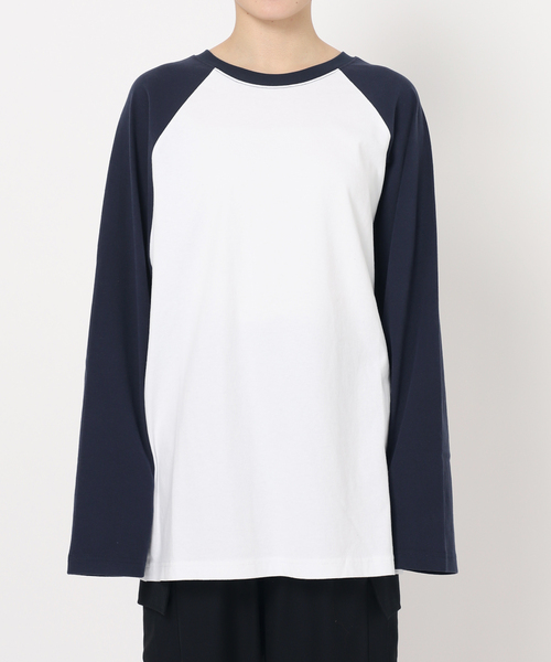 B.C STOCK(ベーセーストック)の「【Gleamy/グリーミー】ラグランロンT(Tシャツ/カットソー・レディース・ネイビー/パープル・FREE)」の22枚目の写真