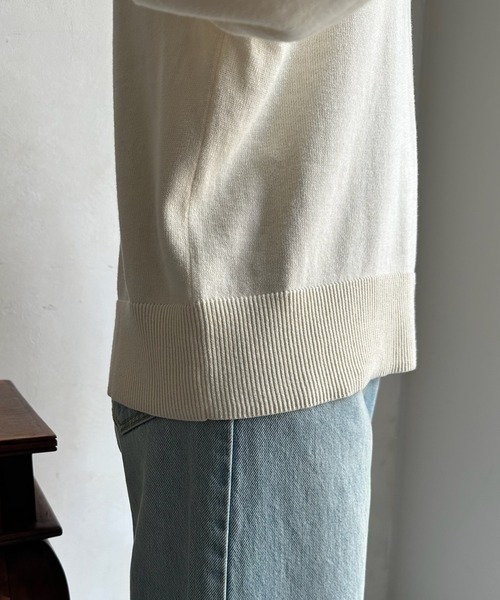 DouDou(ドゥドゥ)の「【WEB限定】 袖ボーダーパフスリーブニット(ニット/セーター・レディース・ブラック/オフホワイト・FREE)」の16枚目の写真