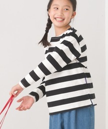OMNES（オムネス）の「キッズ10番単ボーダー長袖Tシャツ（Tシャツ/カットソー）」